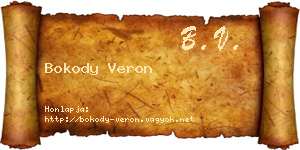 Bokody Veron névjegykártya